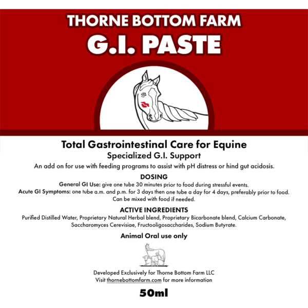 G.I. Paste Product Label